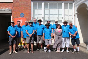 The RUGs in front of Retford Library. June 2023.